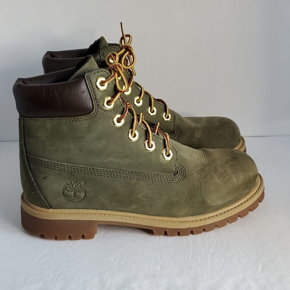 Timberland Kids Boots in Olive and Brown